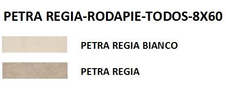 RODAPIE 8X60 PORCELANICO PETRA REGIA MATE (TODOS LOS COLORES) - CRT
